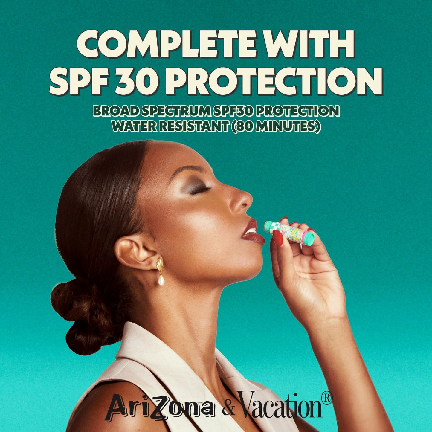 AriZona Iced Tea SPF 30 Lip Balms 3-Pack by Vacation Sunscreen, Hydrating Lip Sunscreen Chapstick, Water Resistant Vegan Sunscreen Lip Balm, 3 Iconic Beauty and Personal Care VACATION
