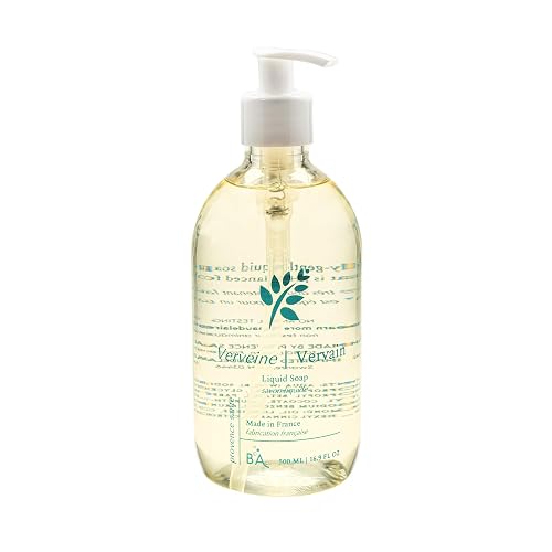 Provence Sante Natural Liquid Soap - Moisturizing Almond Oil Hand Soap with Lemon Vervain Scent - Elegant Pump Dispenser for Kitchen & Bath (16.9 oz) Beauty & Personal Care Provence Sante