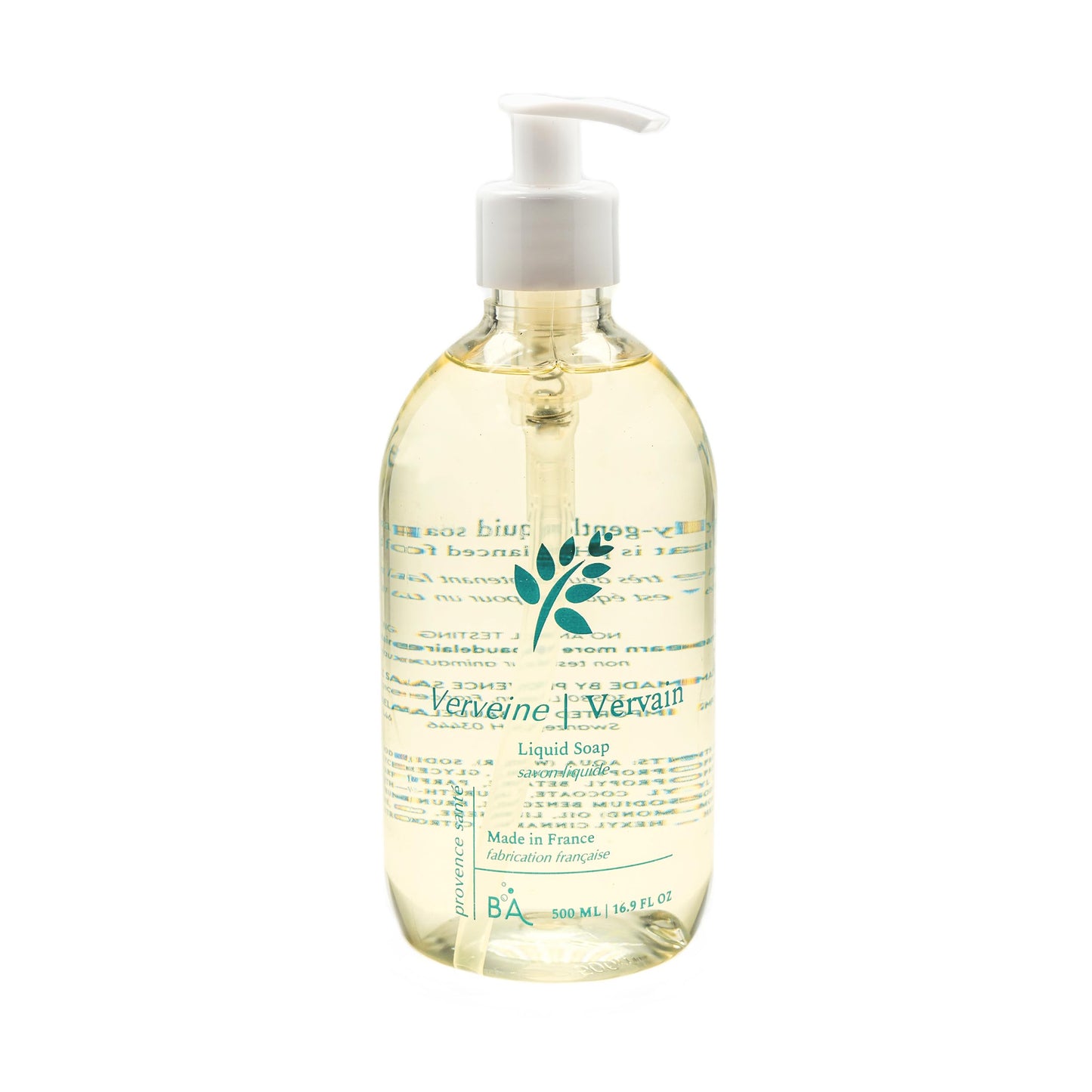 Provence Sante Natural Liquid Soap - Moisturizing Almond Oil Hand Soap with Lemon Vervain Scent - Elegant Pump Dispenser for Kitchen & Bath (16.9 oz) Beauty & Personal Care Provence Sante