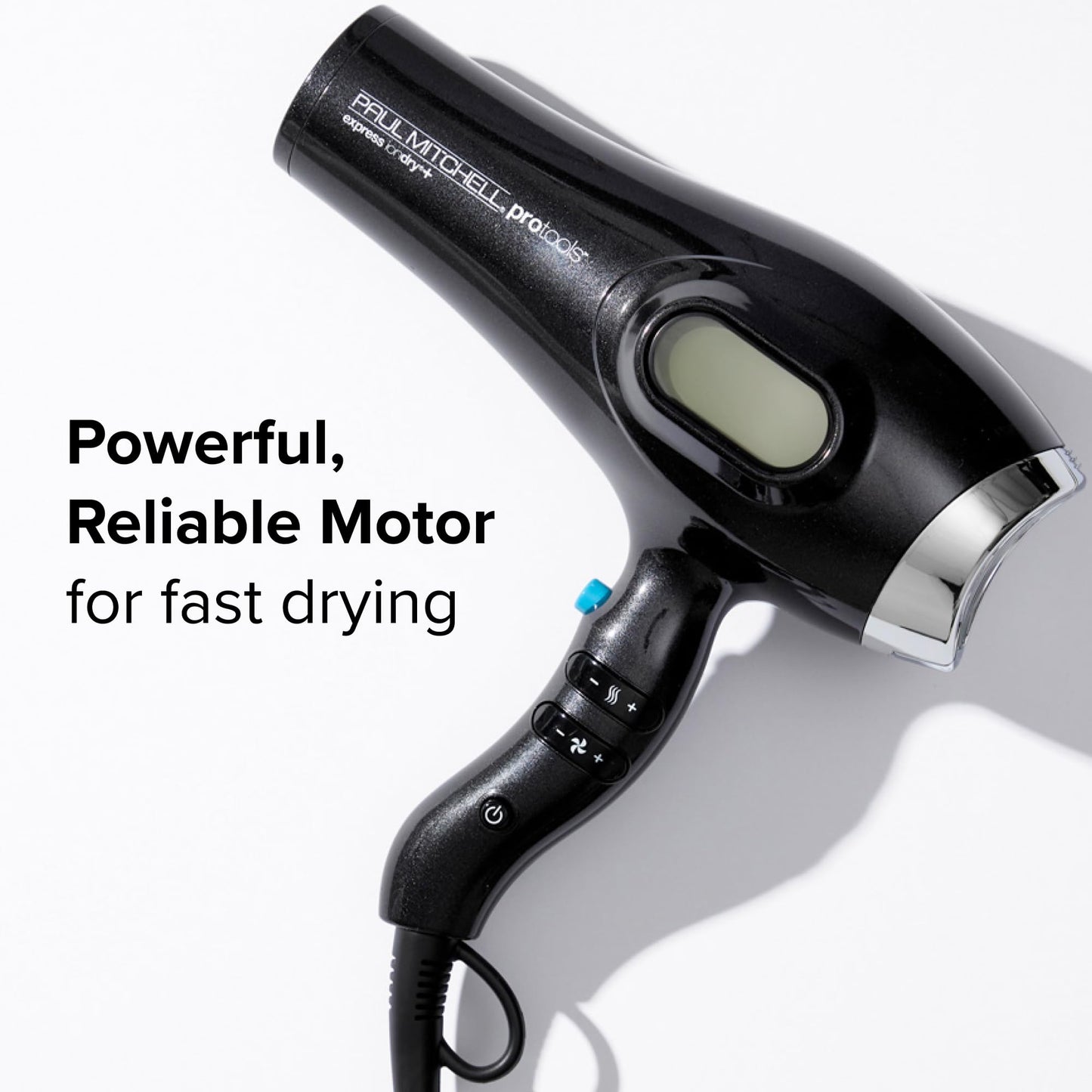 Paul Mitchell Express Ion Dry + Hair Dryer, Digital Ionic Hair Dryer, Multiple Heat + Speed Settings, for Salon-Level Blowouts Beauty & Personal Care Paul Mitchell