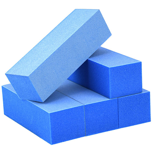 Maryton Nail Buffer Blocks, Fine Grit 180/240 Professional Salon Quality 3 Way Blue Buffing Blocks for Natural Nails - Buff Nails Prior to Application Beauty and Personal Care MARYTON Default Title