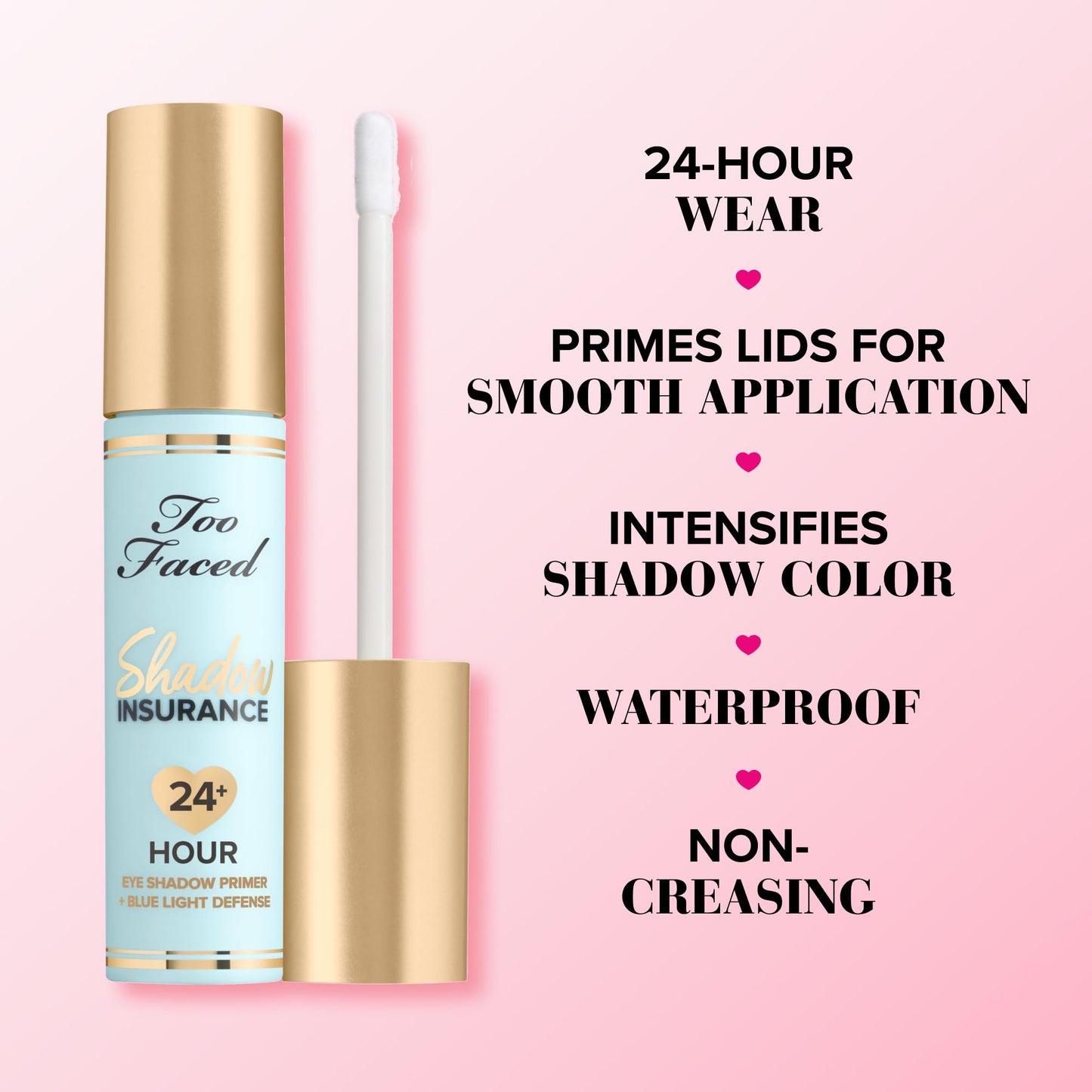 Too Faced Shadow Insurance 24-Hour Eye Shadow Primer | Long Lasting + Waterproof, 0.2 Fl Oz Beauty & Personal Care Too Faced