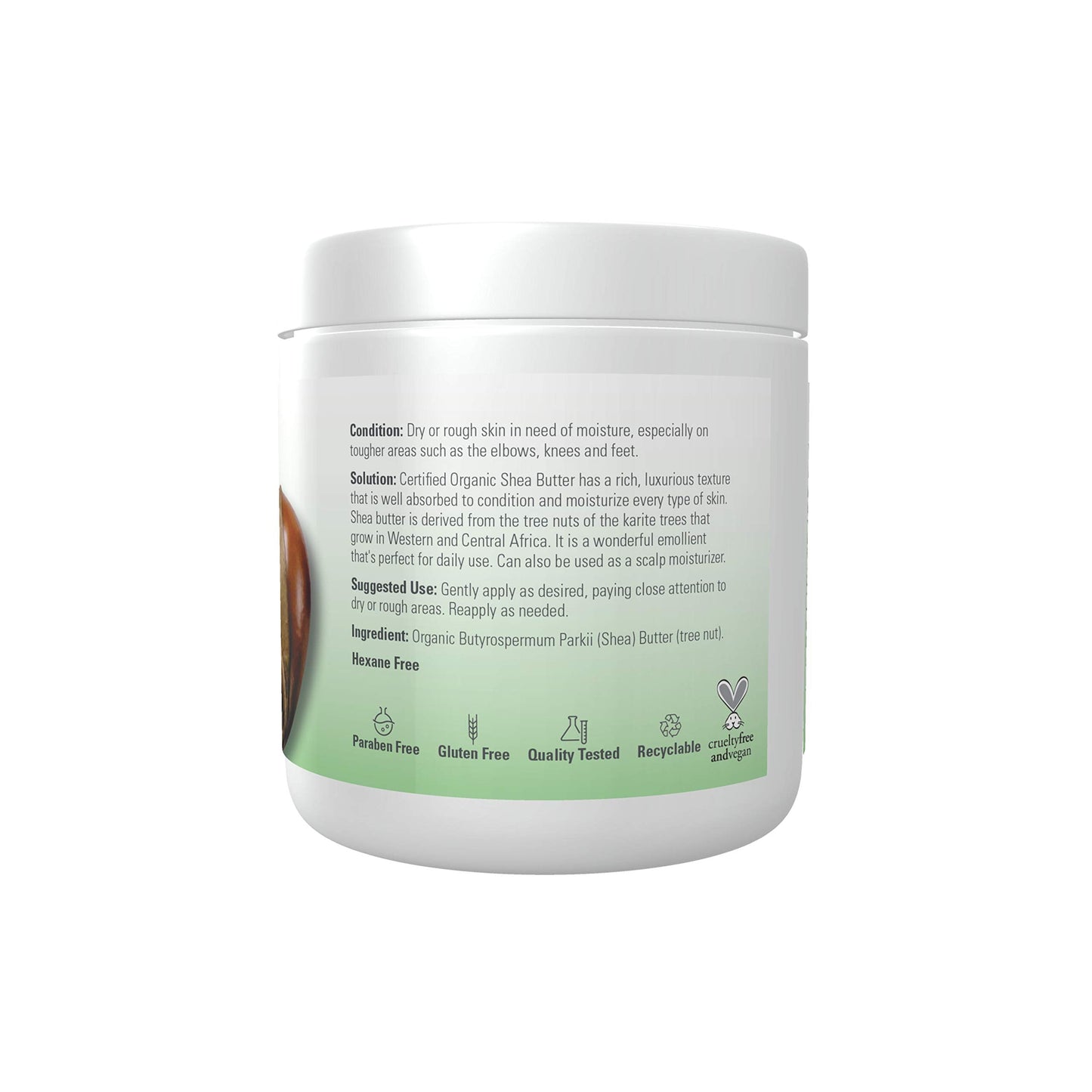 NOW Foods Solutions, Certified Organic Shea Butter, Moisturizer For Rough And Dry Skin, 7-Ounce Beauty & Personal Care NOW Foods