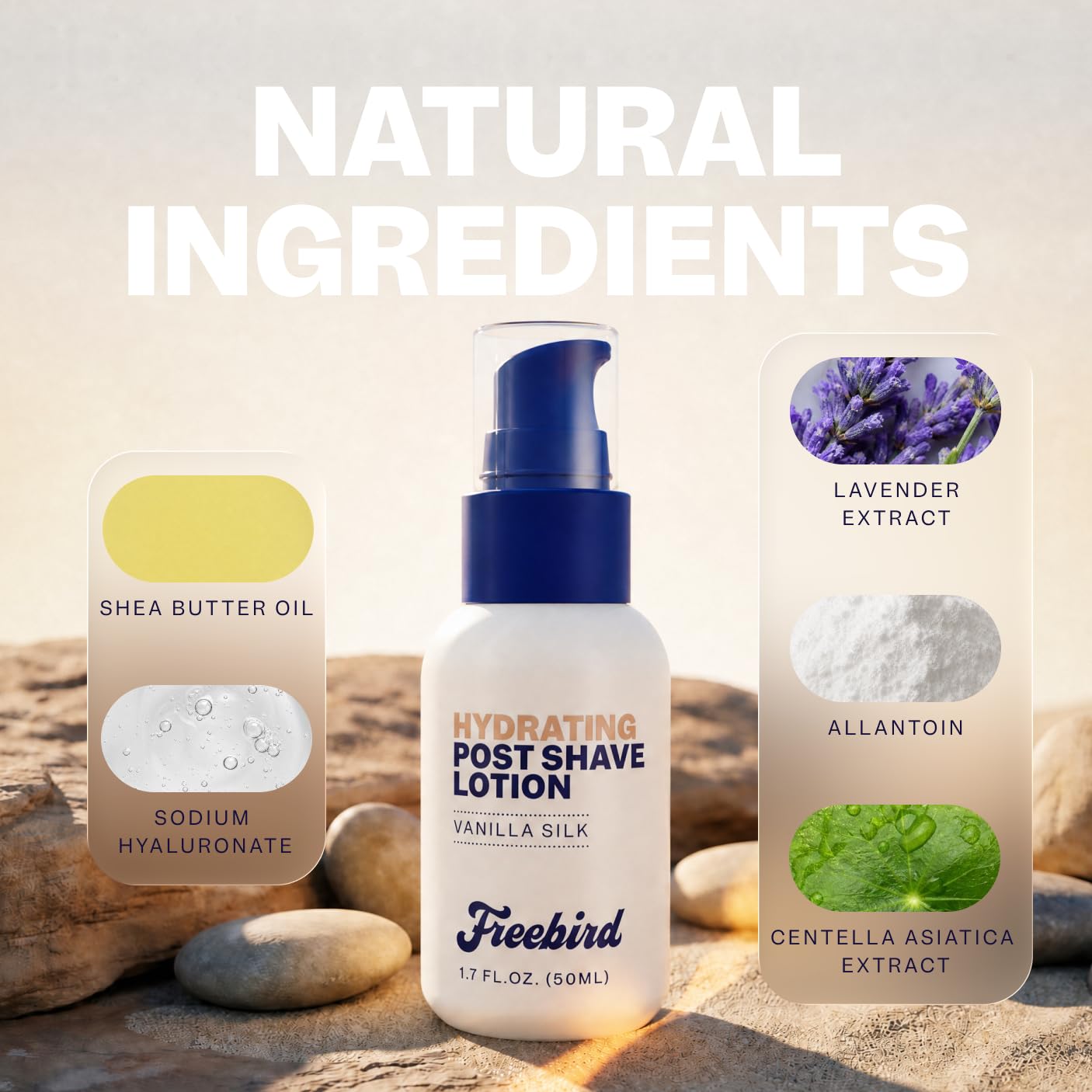 Freebird Women's Post-Shave Lotion - Lightweight Moisturizing After-Shave Lotion with Hyaluronic Acid, Shea Butter & Allantoin - Hydrates & Conditions Beauty and Personal Care Freebird