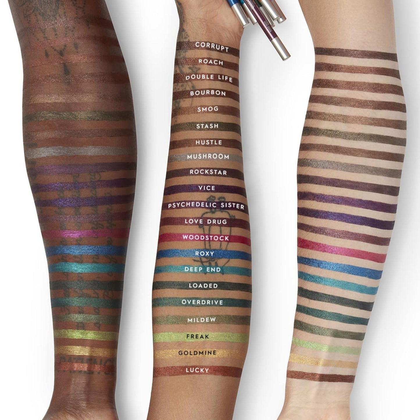 Urban Decay 24/7 Waterproof Eyeliner Pencil – Psychedelic Sister Purple Shimmer, Smudge-Proof, No-Tug, Vitamin E & Jojoba, 0.04 oz Beauty & Personal Care URBAN DECAY