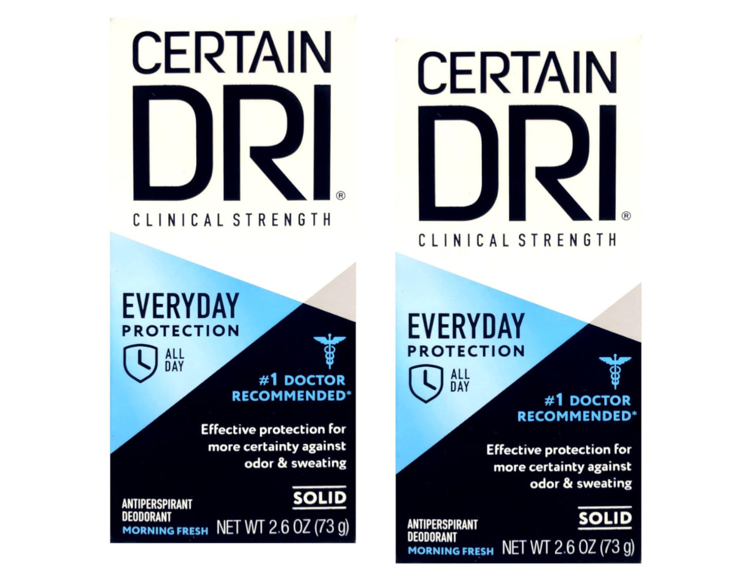 Certain Dri Everyday Strength Clinical Anti-Perspirant/Deodorant Solid Morning Fresh - 2.6 oz, Pack of 2 Beauty and Personal Care Certain Dri