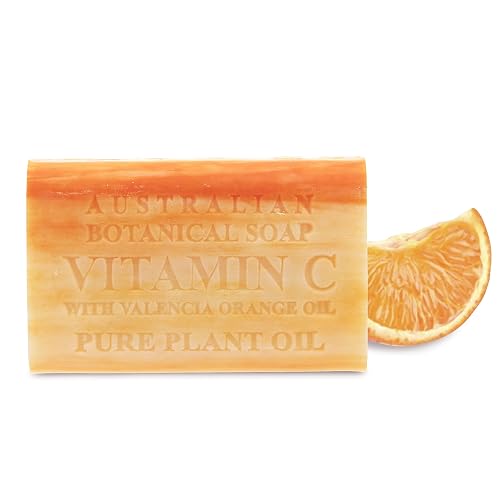 Australian Botanical Soap Vitamin C with Valencia Orange Oil 6.6 oz Triple Milled Luxury Soap Bar Enriched with Shea Butter, Suitable for Men, Women Beauty & Personal Care Australian Botanical Soap