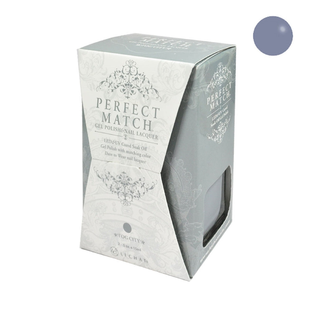 LeChat Perfect Match Gel Polish, Fog City, 0.5 Fl Oz (PMS143)