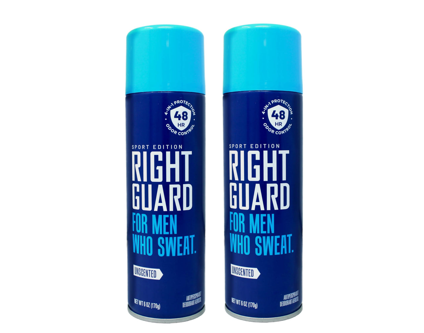 Right Guard Sport 6 Ounce Aerosol Unscented 48Hr Antperspirant (Pack of 2) Beauty and Personal Care Right Guard