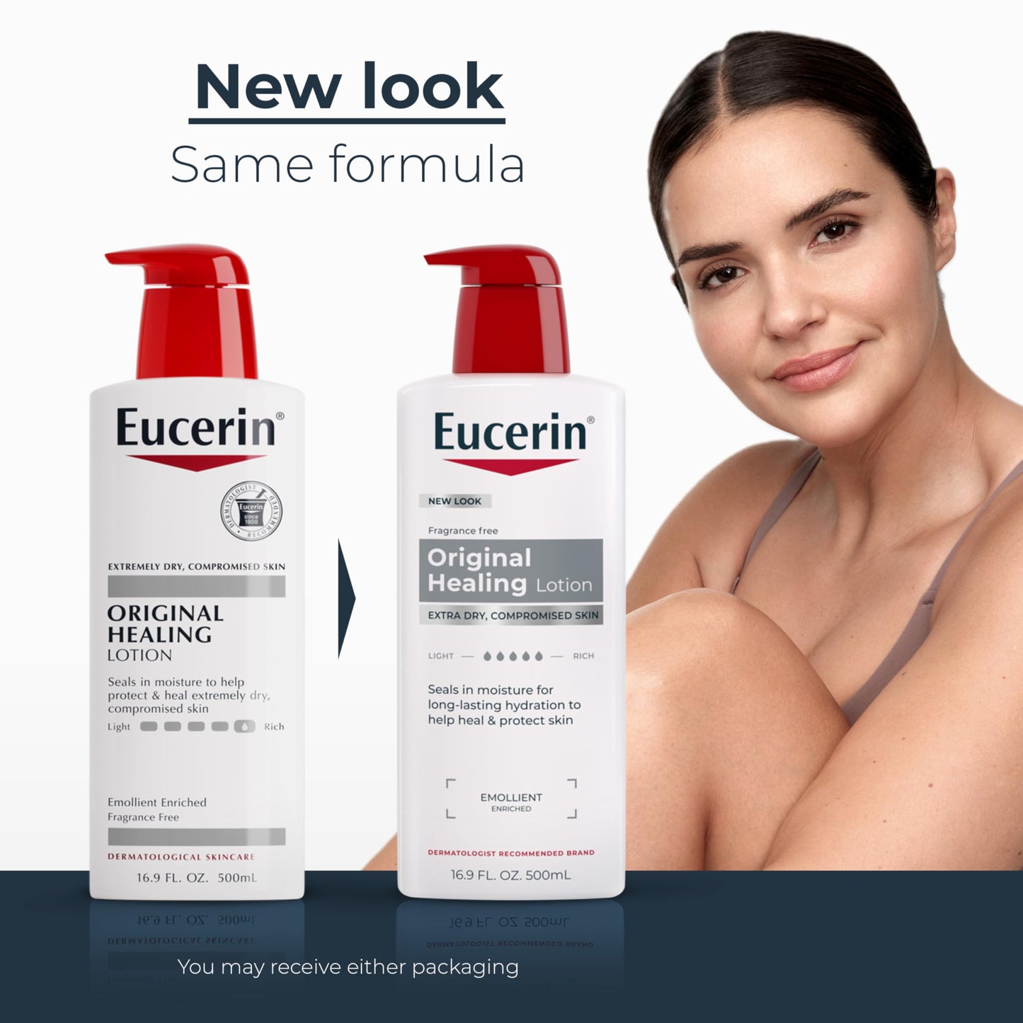 Eucerin Original Healing Rich Body Lotion for Extremely Dry, Compromised Skin, Emollient Enriched Body Moisturizer, 16.9 Fl Oz Bottle Beauty & Personal Care Eucerin