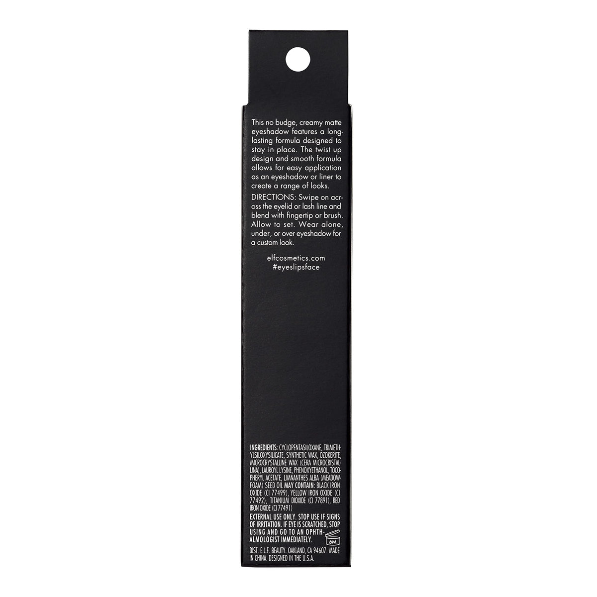 e.l.f. No Budge Matte Shadow Stick, One-Swipe Cream Eyeshadow Stick, Long-Wear & Crease Resistant, Matte Finish, Vegan & Cruelty-Free, Lava Lamp Beauty & Personal Care e.l.f.