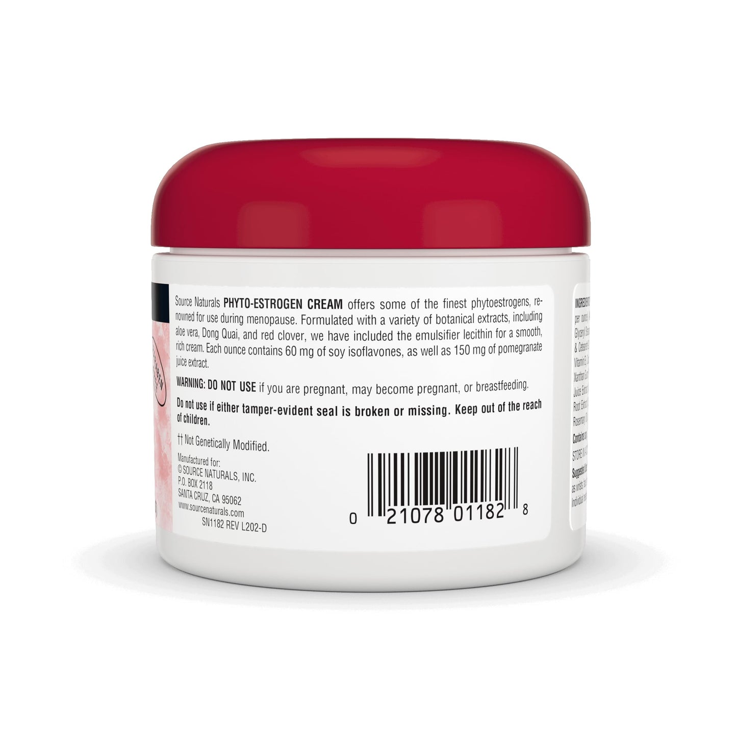 Source Naturals Phyto-Estrogen Cream, Paraben-Free - 4 oz Cream Beauty & Personal Care Source Naturals