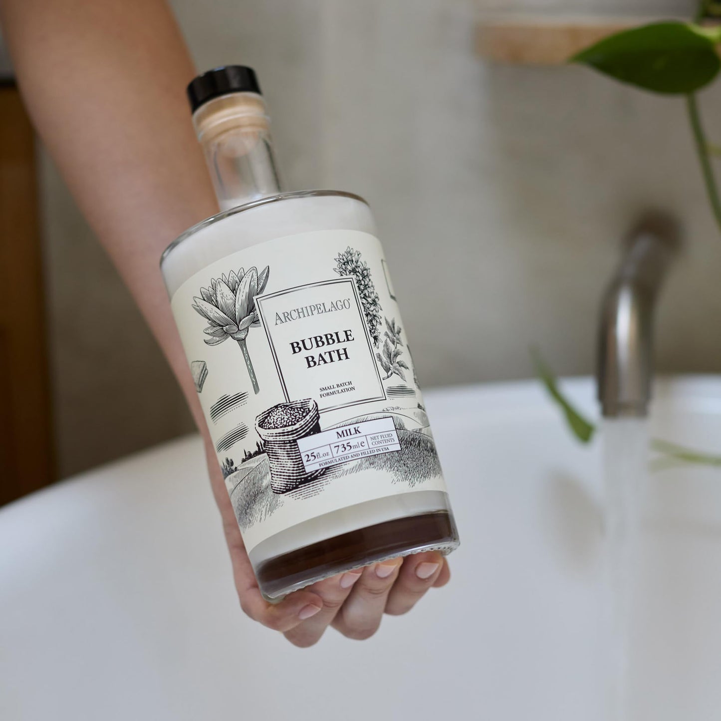 Archipelago Botanicals Luxury Milk Bubble Bath, Daily Body Wash, Moisturizing and Hydrating Gentle Bubble Bath, Helps Refresh, Restore and Soothe All Beauty and Personal Care Archipelago Botanicals