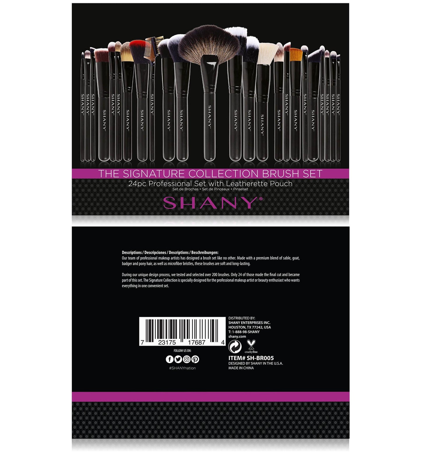 SHANY Makeup Brushes The Masterpiece Pro Signature Makeup Brush Set - Foundation Powder Concealers Eye Shadow brushes, Synthetic Bristle with Wooden Beauty & Personal Care SHANY