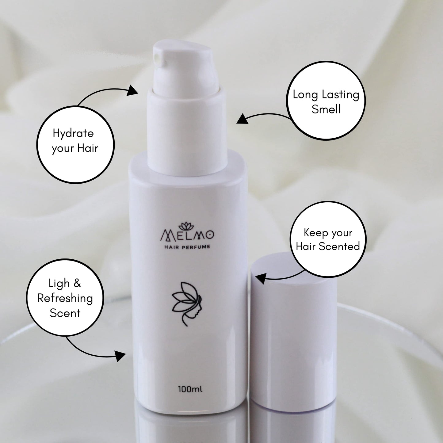 MELMO Hair Perfume - Vegan Organic Fragrance for Women, 100ml Long-lasting Scent with Essential Oils Beauty & Personal Care MELMO