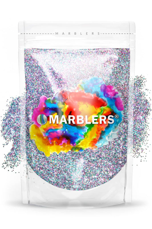 MARBLERS Holographic Glitter [Holo Fairy Powder] 3oz (85g) | Fine | Non-Toxic, Vegan, Cruelty-Free | Face, Body, Eyeshadow, Hair, Party Makeup | Nail Beauty & Personal Care MARBLERS