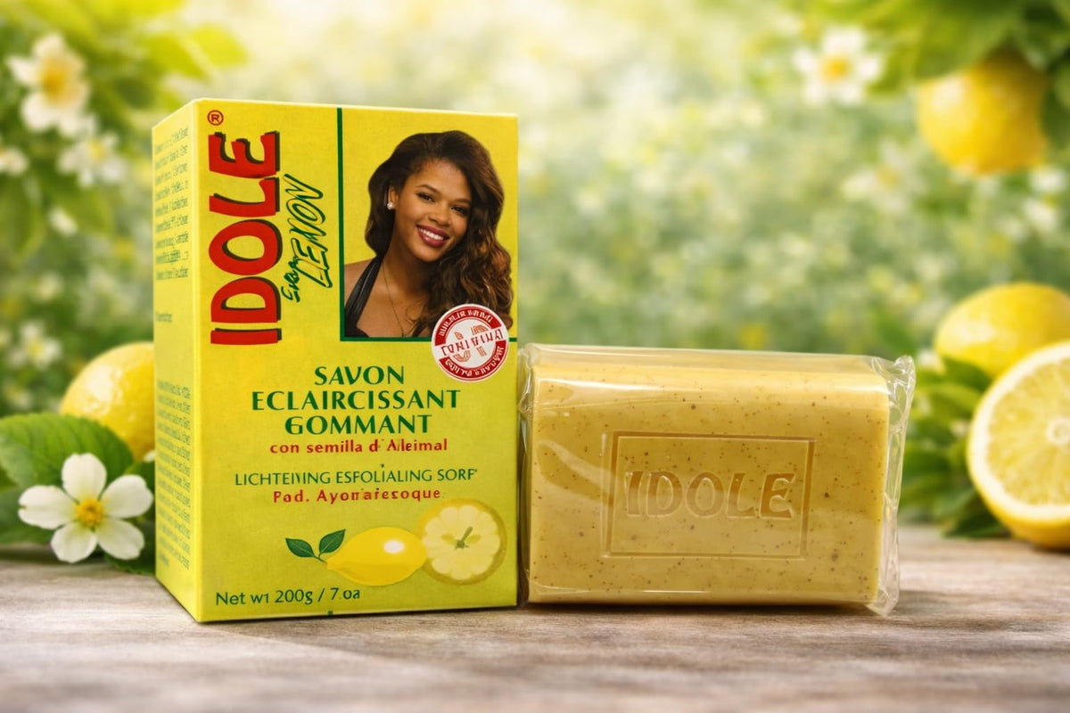 Idole Extra Lemon Lightening Exfoliating Soap 7 oz / 200g Beauty & Personal Care Idole