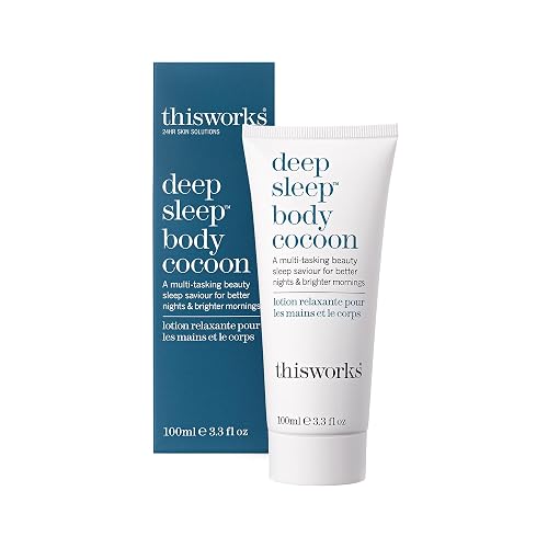 THISWORKS Deep Sleep Body Cocoon - Hydrating Body Lotion with Lavender, Chamomile & Vetivert - Soothing Nighttime Moisturizer for Dry Skin, Promotes Beauty & Personal Care THISWORKS