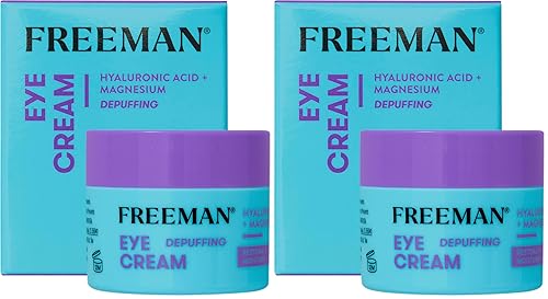 Freeman Eye Cream, Moisturizing Under Eye Cream For Dull & Tired Eyes, Brightens & Depuffs Undereye Skin, Helps Dark Circles, Infused With Magnesium Beauty & Personal Care Freeman