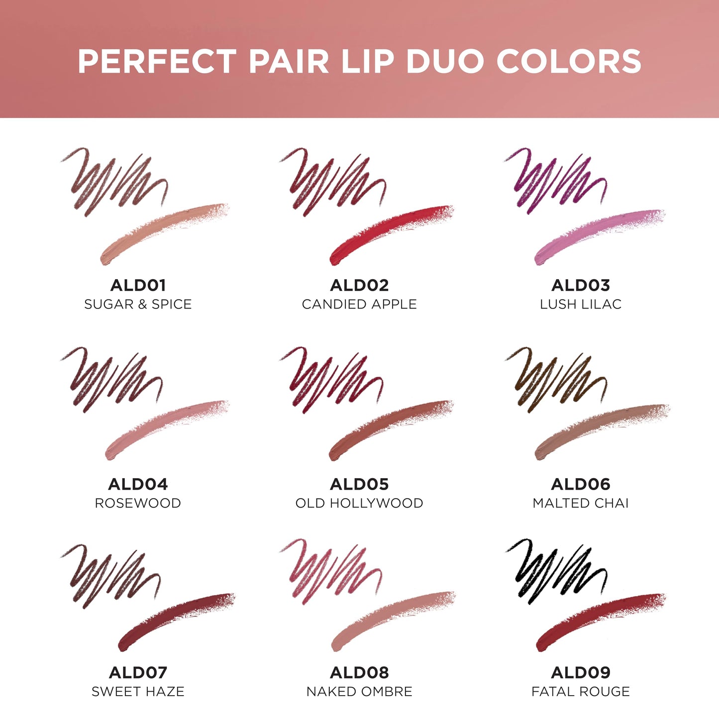 Absolute New York ALD02 Perfect Pair Lip Duo, Fuller and Poutier Lips, Deeper Shade For Lip Contouring, Satin Lipstick and Lip Liner Beauty & Personal Care Absolute New York