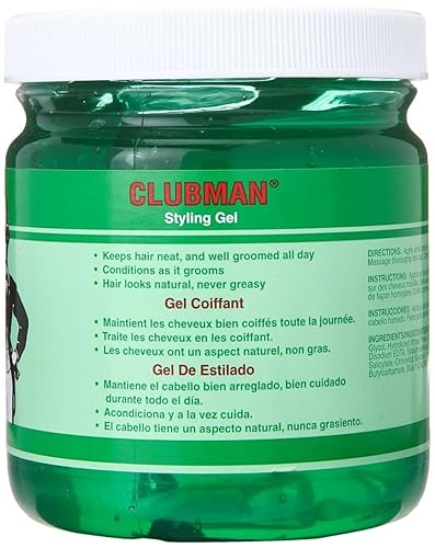 Clubman Style Gel Men'S 16oz Jar (2 Pack) Beauty & Personal Care Clubman
