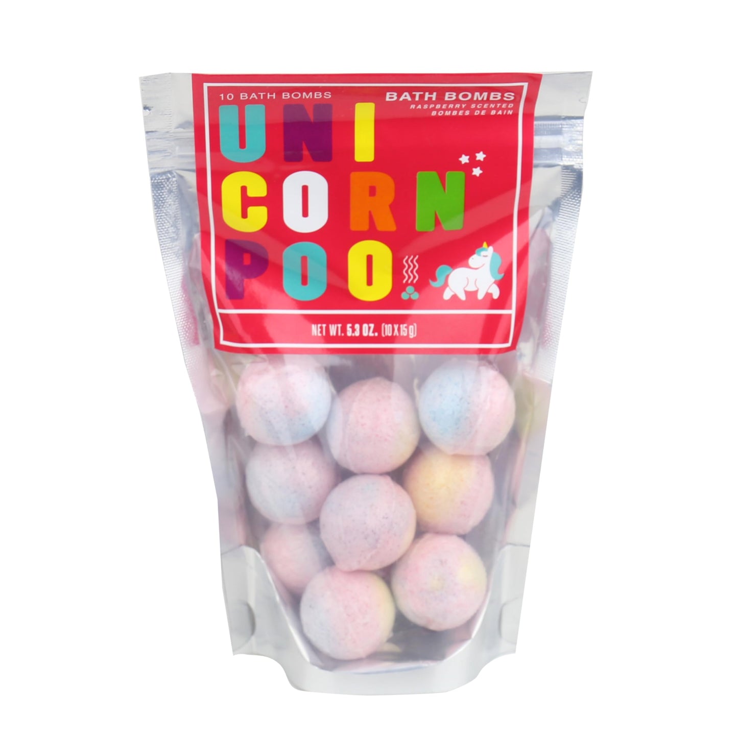 Gift Republic Unicorn Poo Bath Bombs Raspberry Scented Mini Colourful Bath Bombs for Kids Fun Bathtime Fizzies Pampering Gift Set Beauty and Personal Care Gift Republic