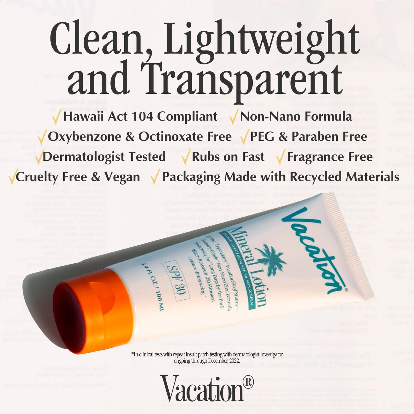 Vacation Mineral Lotion Sunscreen SPF 30 & Air Freshener Bundle, Non-Nano Zinc Oxide Formula, No White Cast, Water-Resistant, Dermatologist-Tested Beauty & Personal Care VACATION