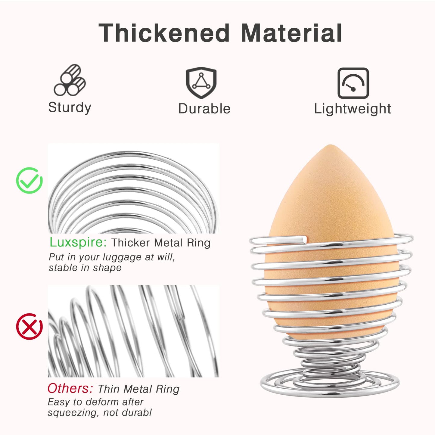 Luxspire Beauty Sponge Blender Holder, Sponge Makeup Blender Holder, Makeup Powder Puff Sponge Holder Beauty Tool Dryer Drying Rack Egg Powder Puff Beauty & Personal Care Luxspire