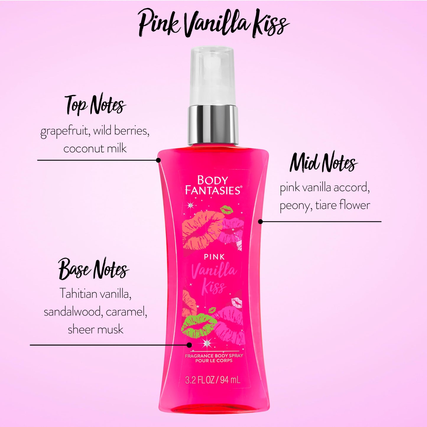 Body Fantasies Body Spray Holiday Gift Set for Her - 3 Piece Lovely Scents Sampler, Perfect for Stocking Stuffers Beauty & Personal Care Body Fantasies
