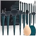 DUcare Christmas Makeup Gift Set 19 Pcs,17pcs Brushes Brush 1pc Cleaning Mat and 1pc Makeup Sponge Professional Face Powder Eye Shadow Powder Liquid Beauty & Personal Care DUcare