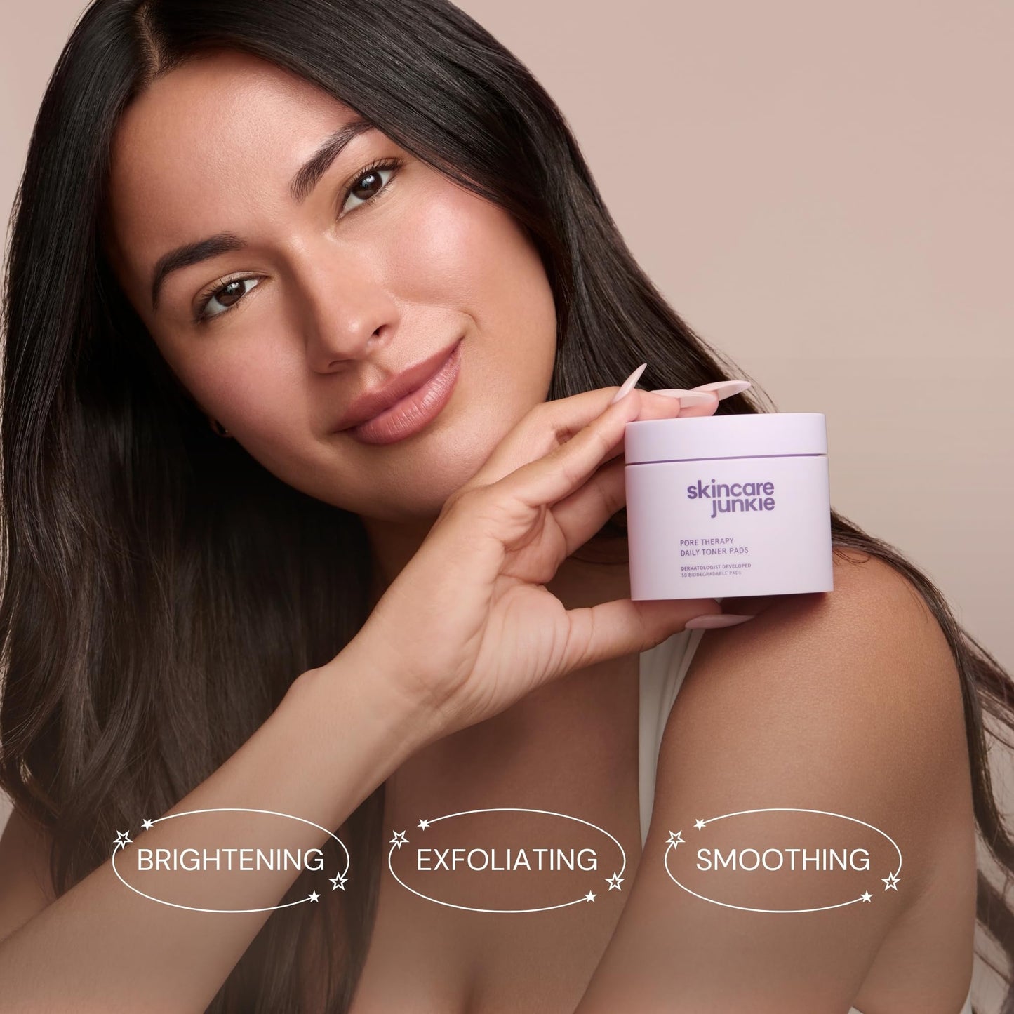 Skincare Junkie Pore Therapy Daily Toner Pads, Exfoliates Pore-Clogging Dead Skin Cells, Fragrance-Free, for Normal to Oily Skin, 50 Pads Beauty & Personal Care Skincare Junkie
