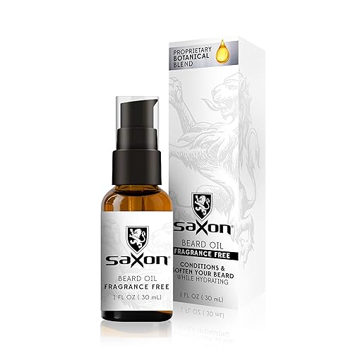 Saxon Beard Oil, Fragrance Free Beauty & Personal Care Saxon