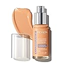 Revlon Illuminance Skin-Caring Liquid Foundation, Hyaluronic Acid, Hydrating and Nourishing Formula with Medium Coverage, 305 Medium Sand, 1 fl oz Beauty & Personal Care REVLON