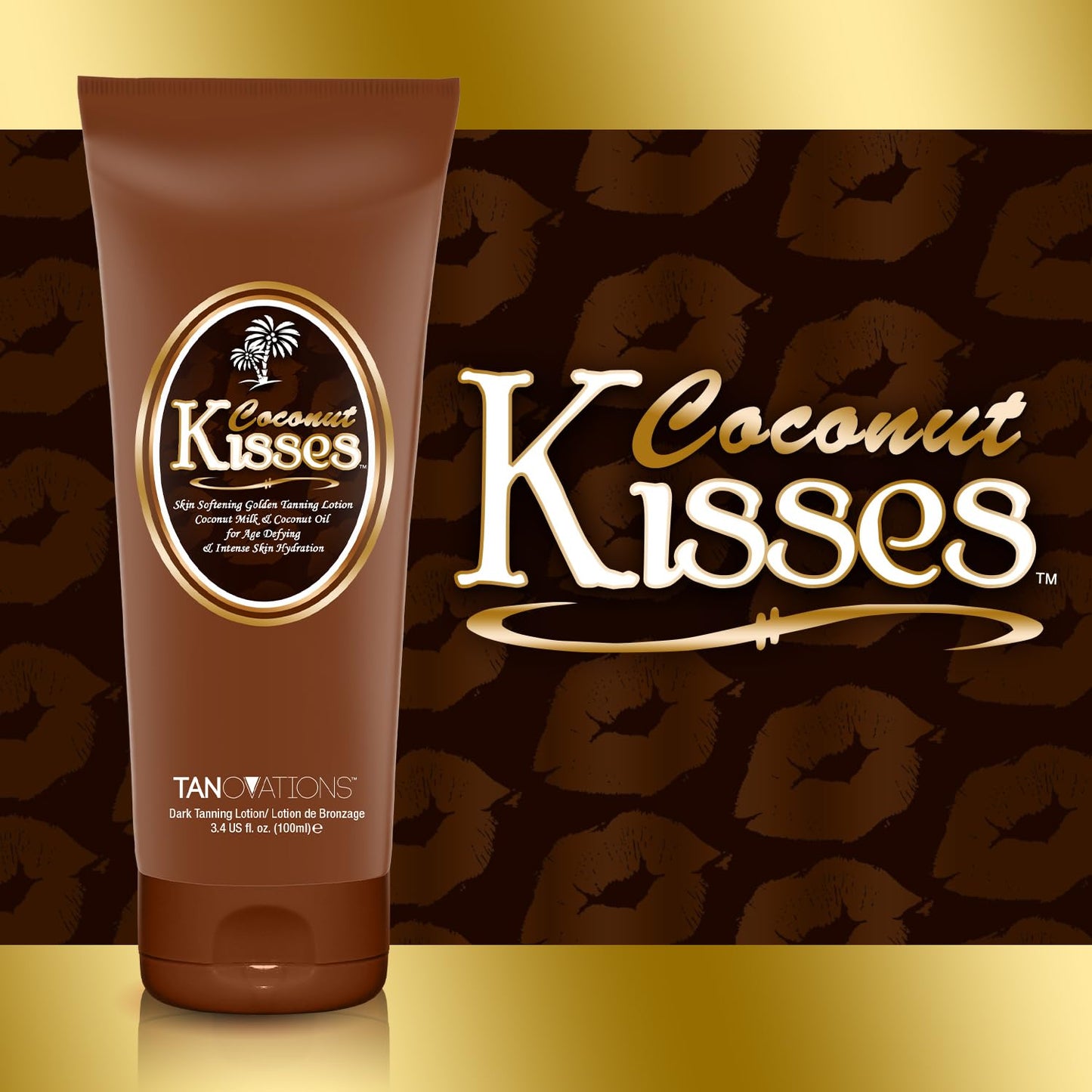 Ed Hardy Coconut Kisses Golden Tanning Lotion Cruelty Free, Gluten Free, Mineral Oil Free, DHA Free for All skin type, 3.4 oz Beauty & Personal Care ED HARDY
