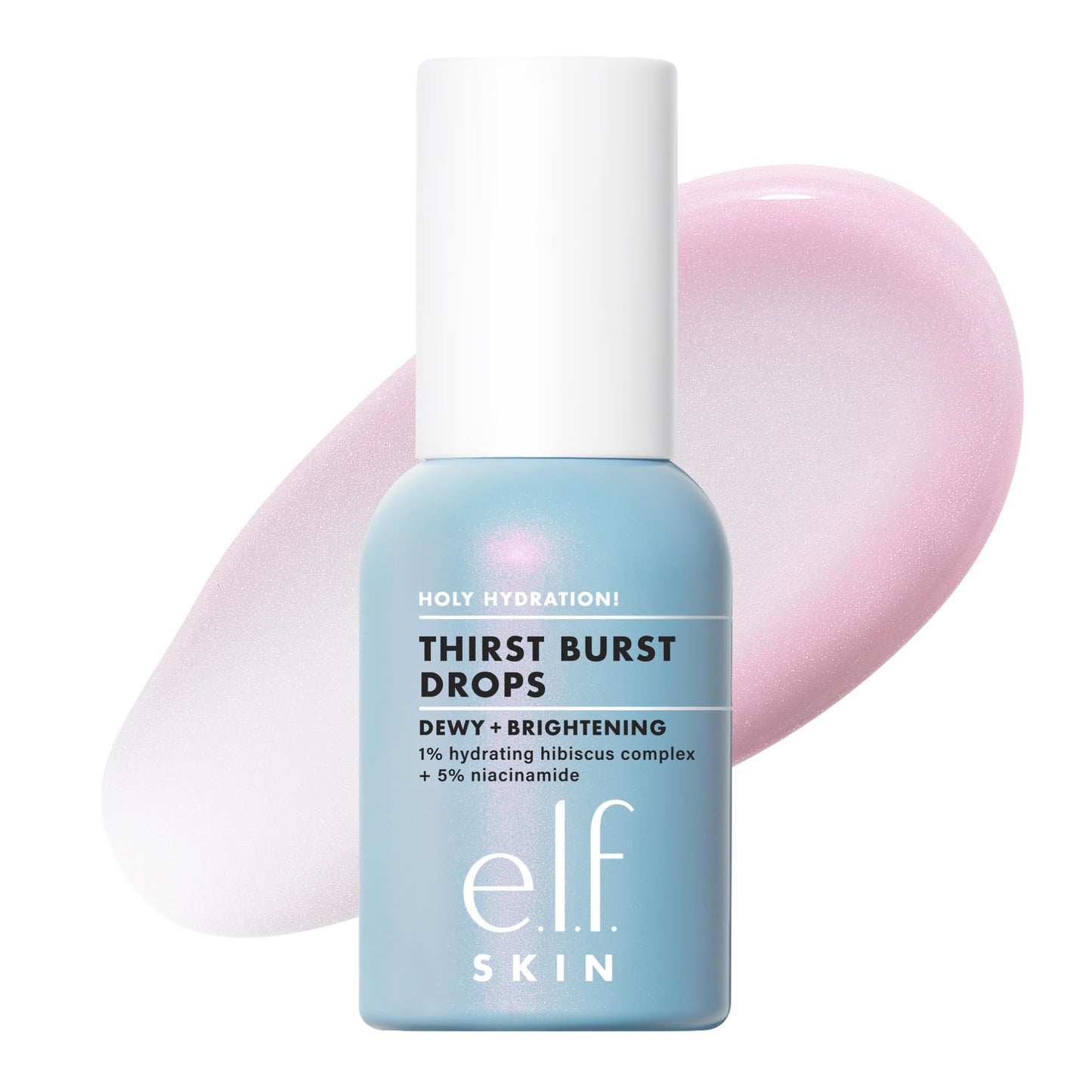 e.l.f. SKIN Holy Hydration! Thirst Burst Drops, Serum For A Radiant Complexion Instantly & Over Time, Made With Hyaluronic Acid, Vegan & Cruelty-Free Beauty & Personal Care e.l.f.