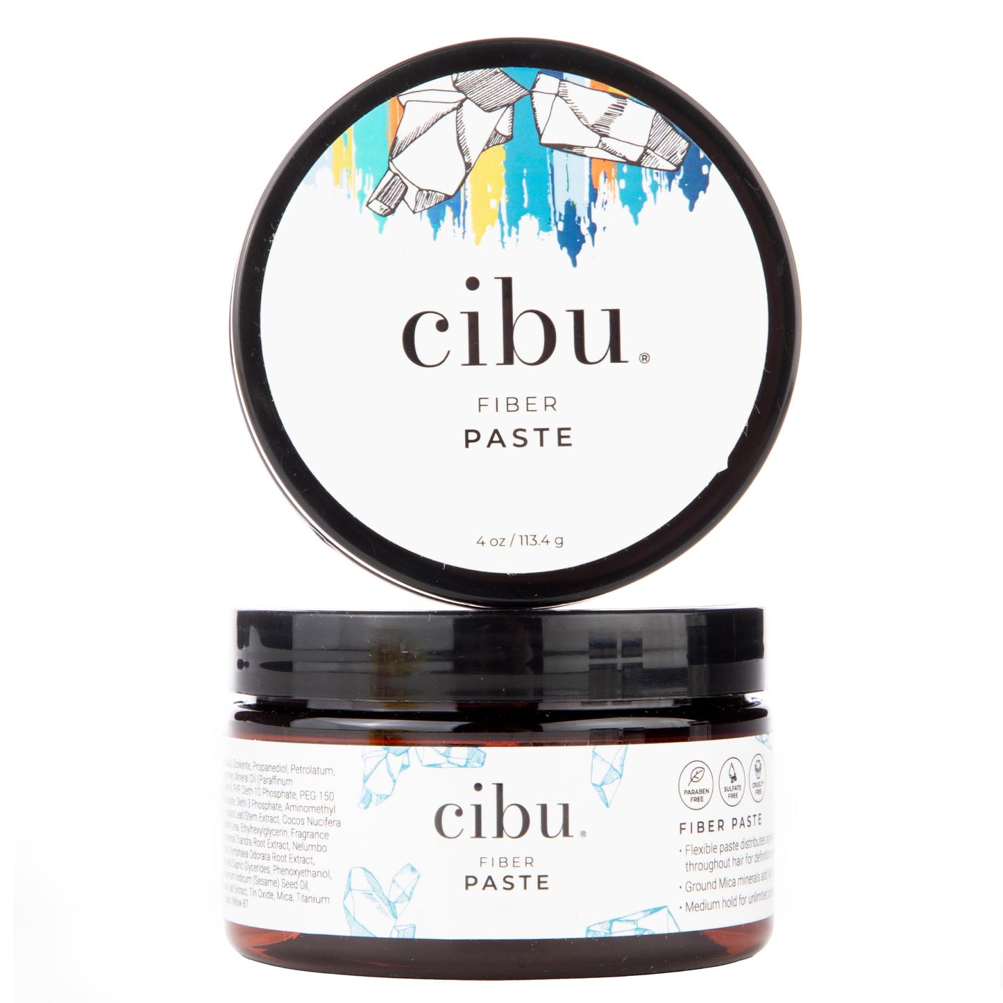 CIBU Fiber Paste - Nutrient Rich Hair Styling Paste for Men and Women - Versatile Volumizing and Fibre Rich - 4oz Beauty & Personal Care CIBU