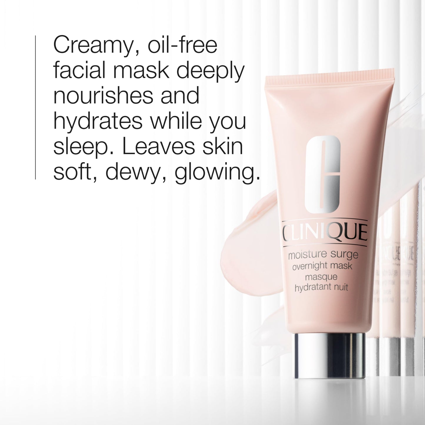 Clinique Moisture Surge Oil Free Overnight Face Mask With Aloe Vera For All Skin Types | Hydrating + Plumping, 3.4 Fl Oz Beauty & Personal Care Clinique