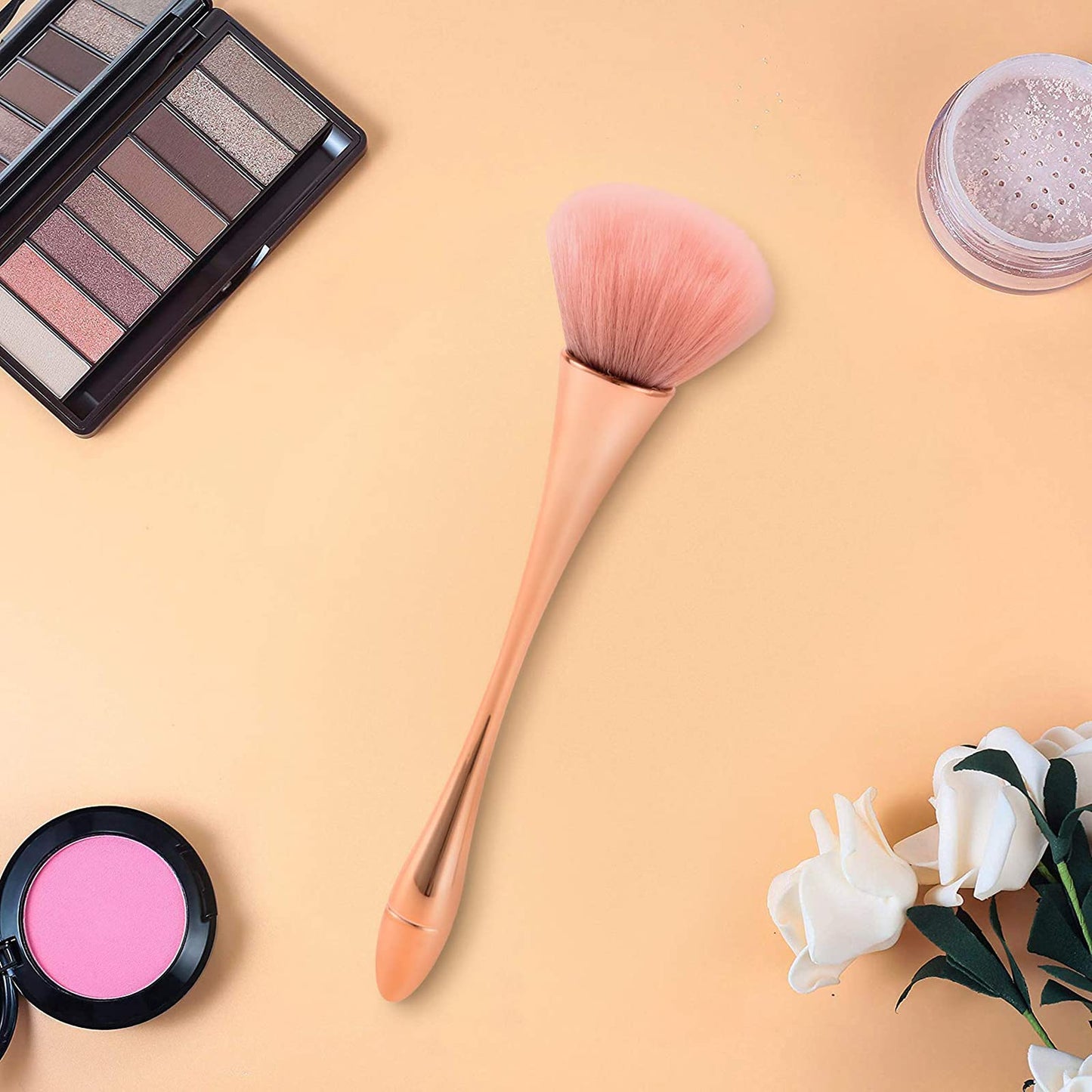 Super Large Mineral Powder Brush, Bronzer Kabuki Makeup Brush, Soft Fluffy Foundation Brush, Professional Powder Brush and Blush Brush for Daily Beauty & Personal Care Jutoe