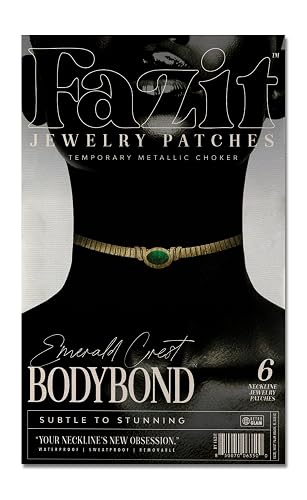 Fazit Makeup Patches - Emerald Crest Bodybond - Glow Up Make-Up Patches - Cute Glitter Makeup Accessories for Women - Cosmetic Body Glitter Beauty & Personal Care Fazit