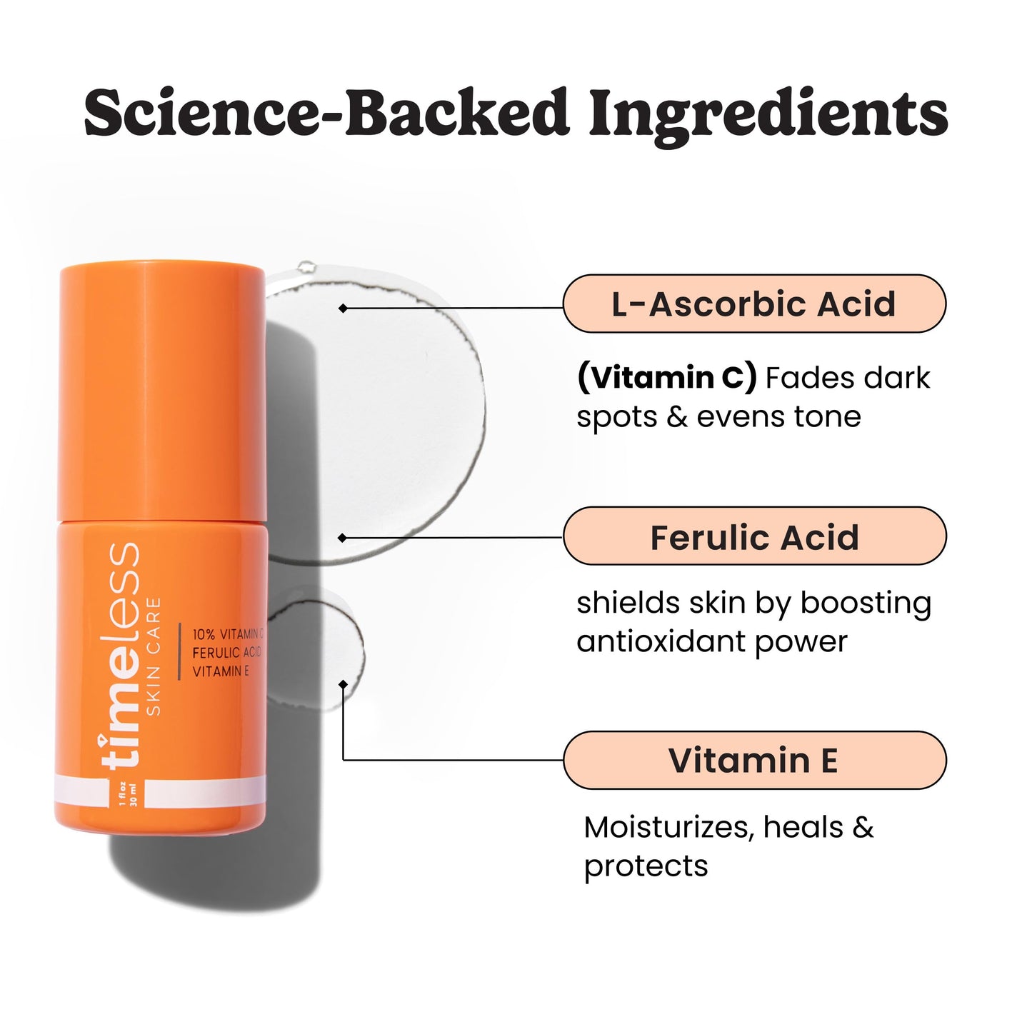 Timeless Skin Care Vitamin C Serum with Vitamin E & Ferulic Acid - Brightening Serum - for Oily & Dry Skin - Fragrance-Free - 1.7 Fl Oz Beauty & Personal Care Timeless Skin Care