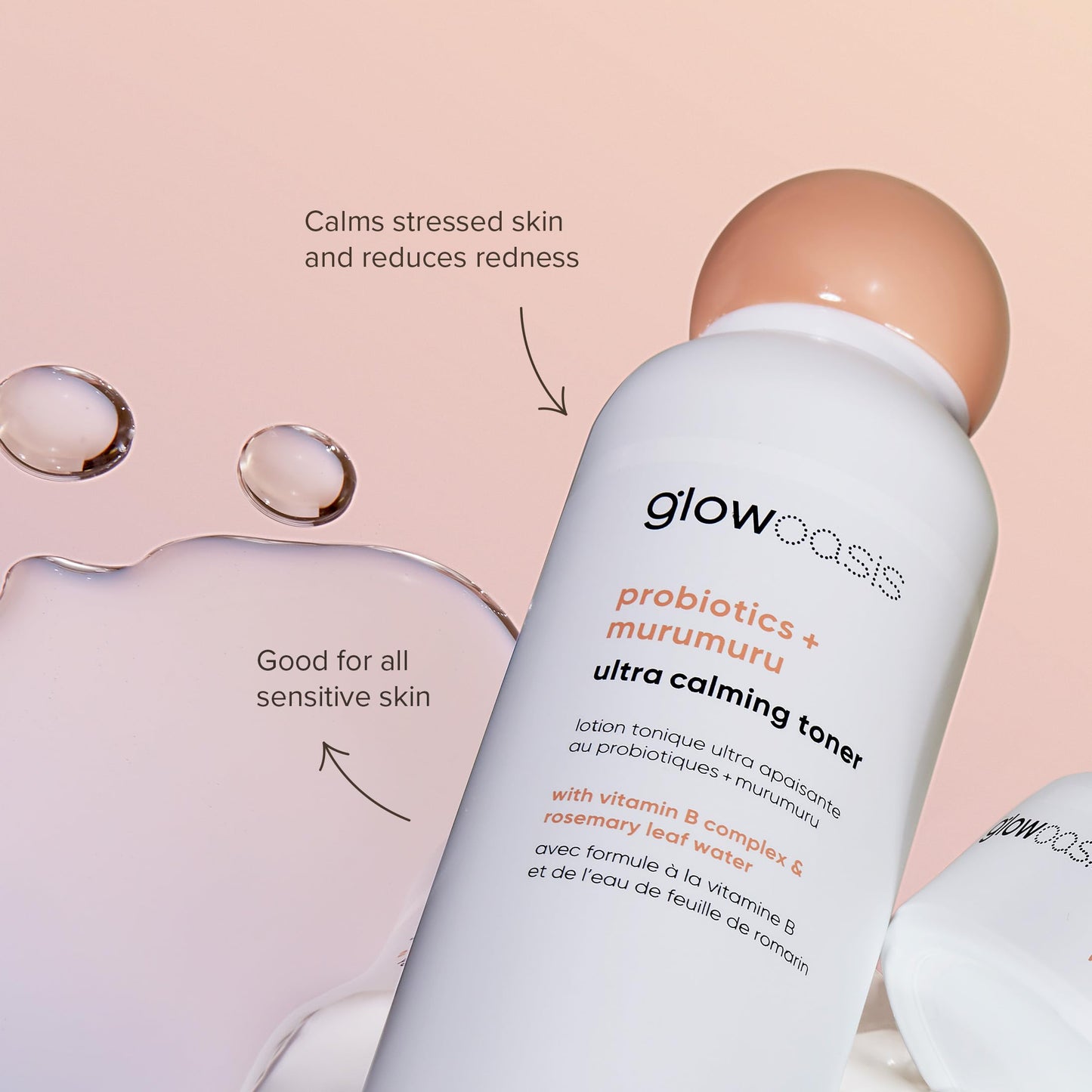 glowoasis Probiotics + Murumuru Ultra Calming Facial Toner | Hydrating Toner | Face Toner for Women and Men | Face Toner | Fragrance-Free Toner Beauty & Personal Care glowoasis