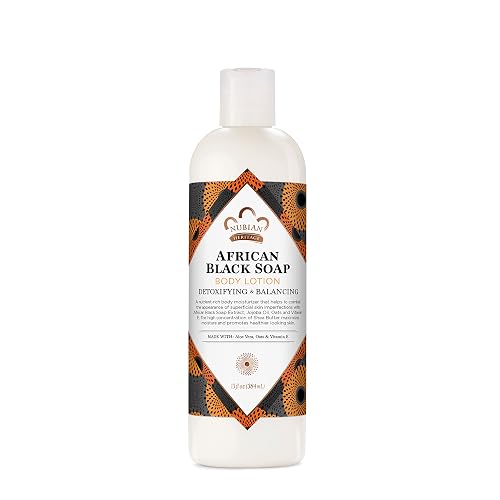 Nubian Heritage Body Lotion African Black Soap for Dry Skin Paraben Free Body Moisturizer, 13 oz Beauty & Personal Care Nubian Heritage