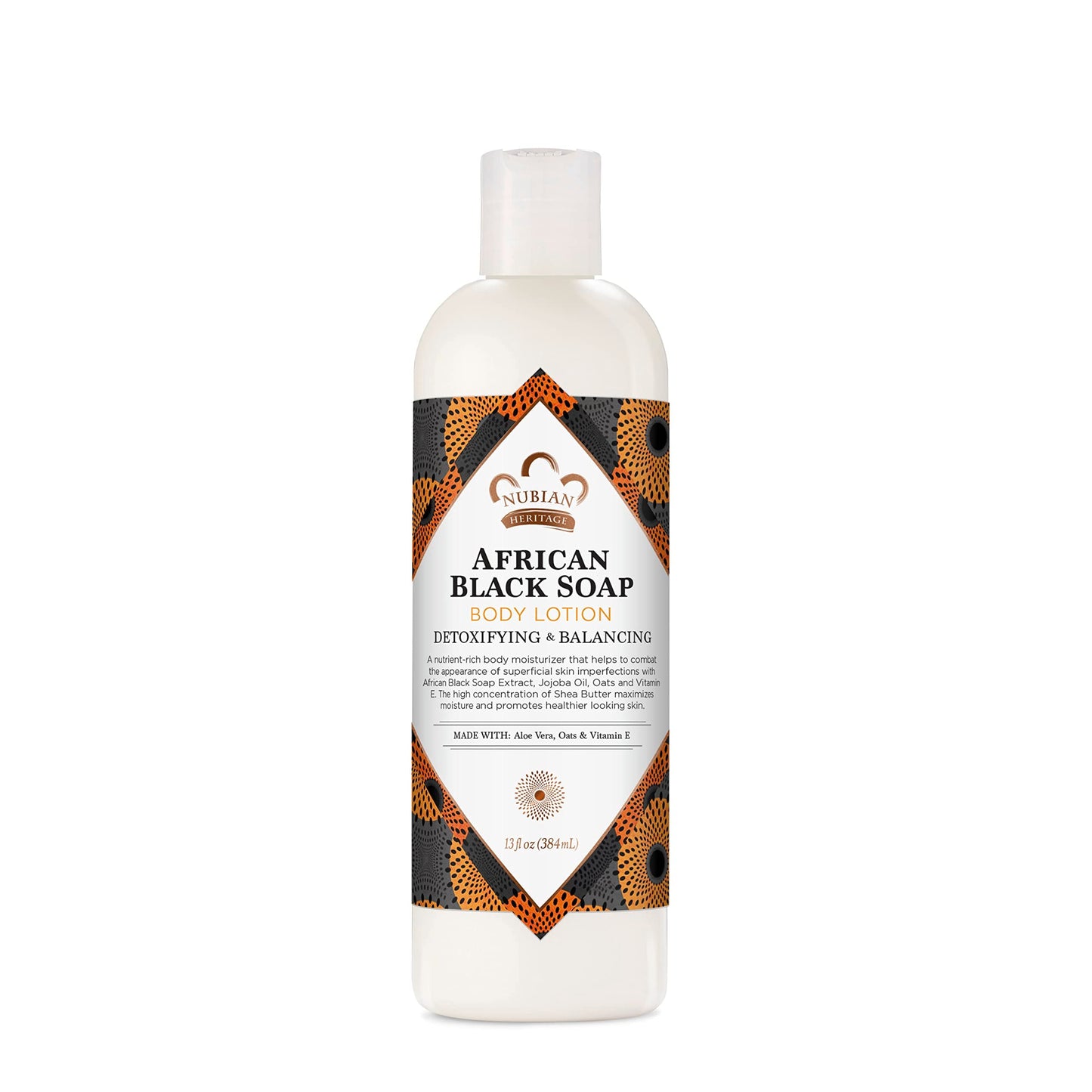 Nubian Heritage Body Lotion African Black Soap for Dry Skin Paraben Free Body Moisturizer, 13 oz Beauty & Personal Care Nubian Heritage