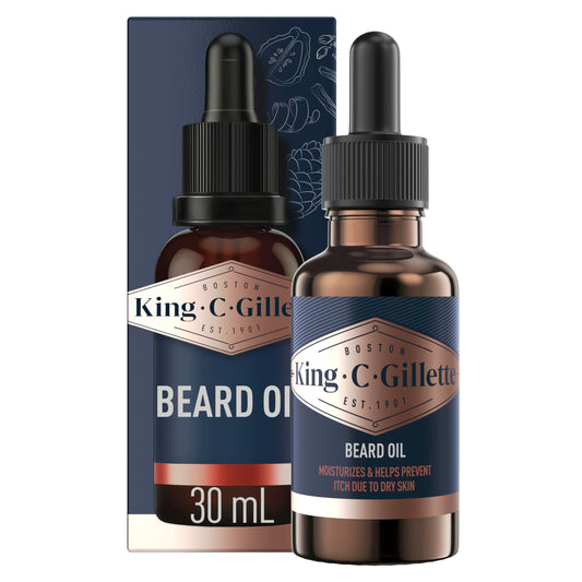 King C. Gillette Beard Oil for Men - Argan, Jojoba, Avocado, Macadamia Seed and Almond Oils - Moisturize and Soften Beard Beauty & Personal Care King C. Gillette