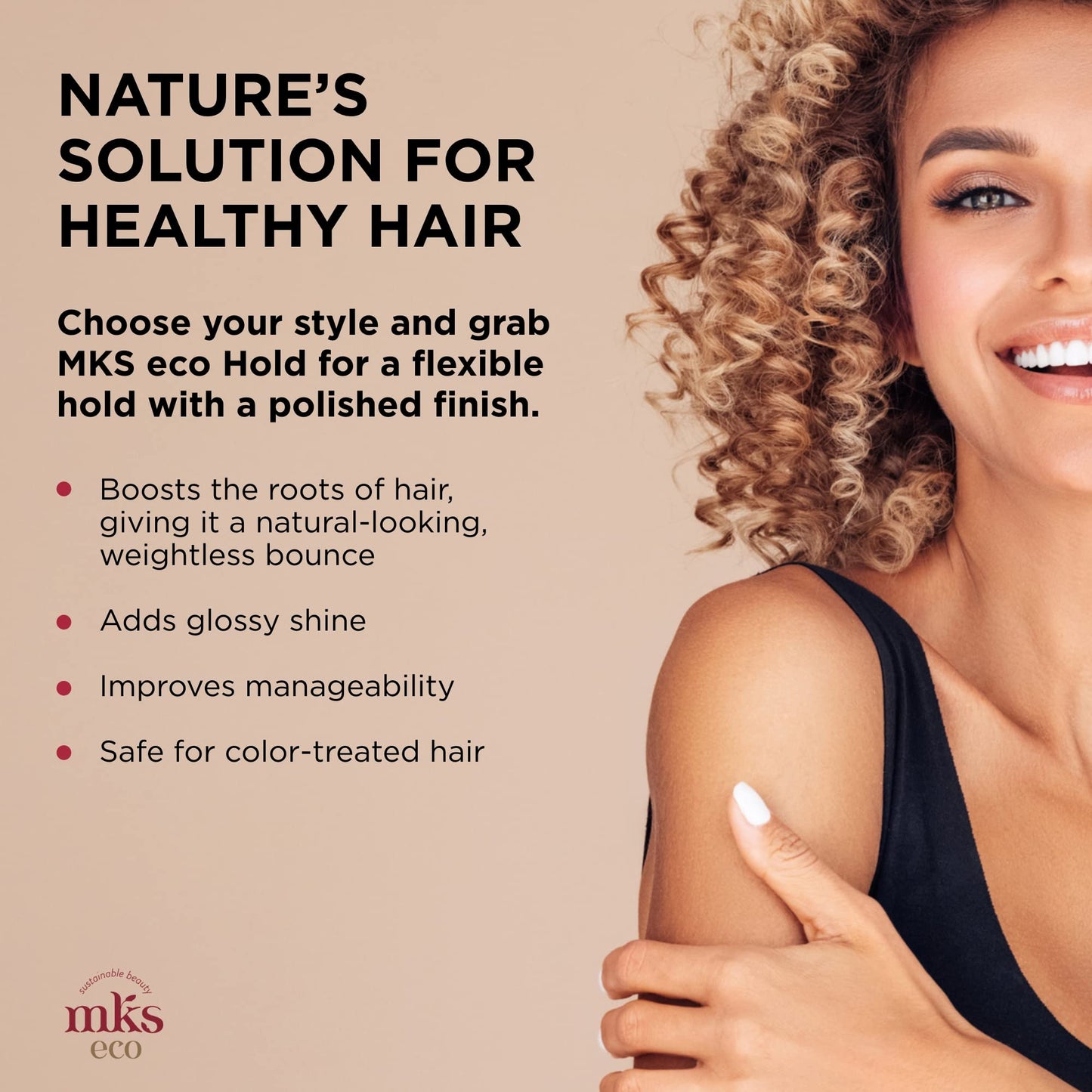 MKS eco Hold, Original Scent - 8 oz - Styling Gel - Medium, Flexible Hold - With Moroccan Argan Oil, Hemp Seed Oil - Vegan & Cruelty Free - Safe Beauty & Personal Care Earthly Body