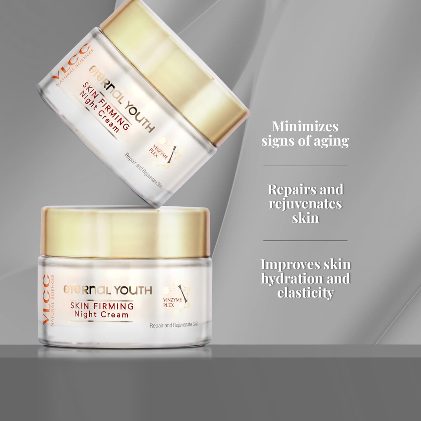 VLCC Eternal Youth Skin Firming Night Cream - Face Moisturizer - Hydrating Night Cream for Women - Lightweight and for All Skin Types - 1.7 oz Beauty & Personal Care VLCC