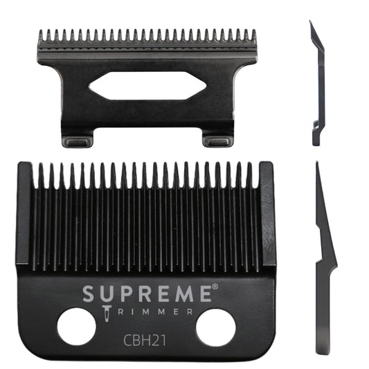 Supreme Trimmer DLC Coated Steel Hybrid Replacement Blade CBH21 - Tade Blade for Darkstar72 Clipper & Most Hair Clippers - Black Beauty and Personal Care Supreme Trimmer