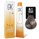 GK HAIR Global Keratin Professional Hair Color Cream Tube (3.4 Fl Oz/100ml) Nourishing & Cleansing Colors for Styling High Performance Long Lasting Beauty & Personal Care GK HAIR
