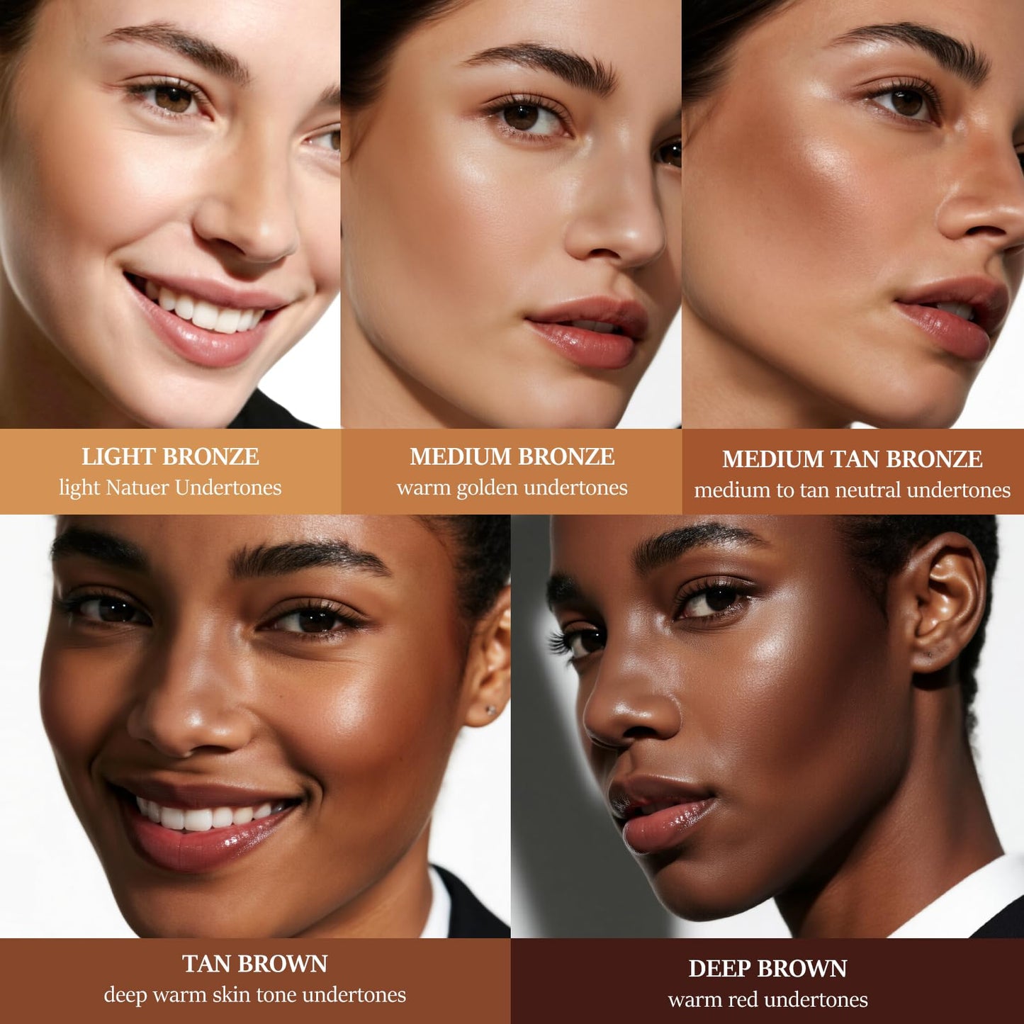HECI BEAUTY Cream Bronzer with Brush, Creamy & Highly Pigmented Formula, Blendable Cream Contour Makeup with a Natural, Matte Finish - Buildable Beauty & Personal Care HECI BEAUTY