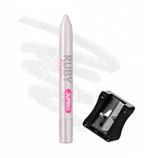 Ruby Kisses Jumbo Eye Pencil With Sharpener, Thick Eyeliner Pencil For Eye Shadow Primer & Highlighter on Waterline & Inner Corner, Eyeshadow Stick